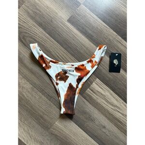 NWT Darc Sport Nikita Bikini Bottom Womens Small Canyon Cow Print Wolves